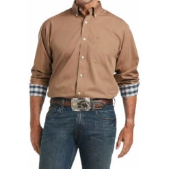 Ariat Men's Wrinkle Free Solid Classic Fit Shirt