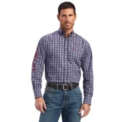 Ariat Men's Pro Series Noell Fitted Team Logo Shirt