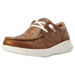 Ariat Women's Brown Floral Emboss Hilo Casual Shoe