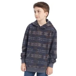 Ariat Boy's Printed Overdyed Washed Sweater