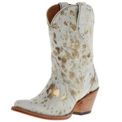 Ariat Women's Bandida White Metallic Hair On Bootie