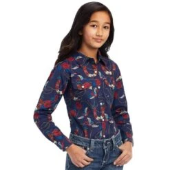 Ariat Girl's REAL Rose Shirt