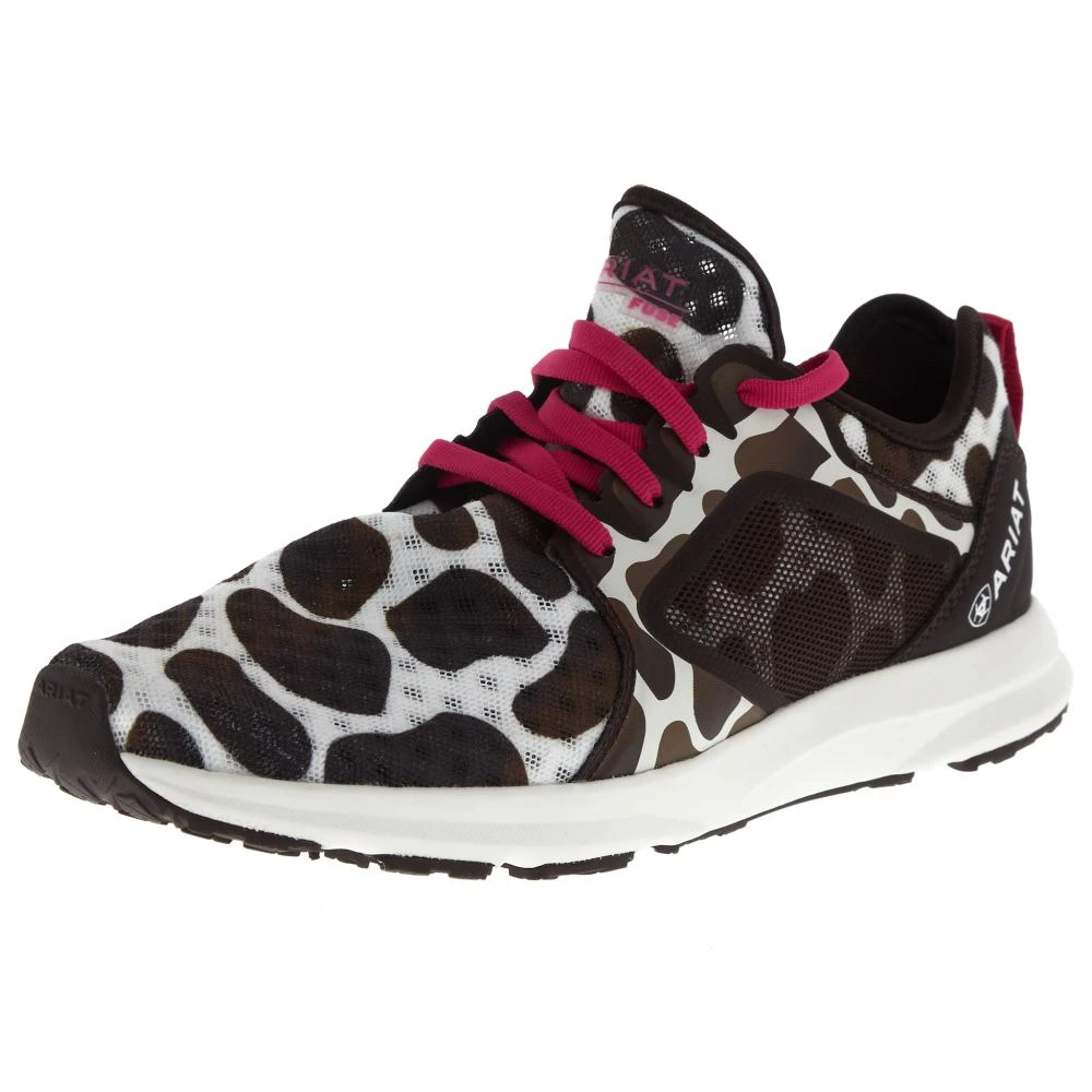 Ariat Women's Cow Print Fuse Tennis Shoe 1 Ariat Women's Cow Print Fuse Tennis Shoe