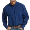 Ariat Men's Pro Series Gidion Classic Fit Long Sleeve Button Down Blue Shirt