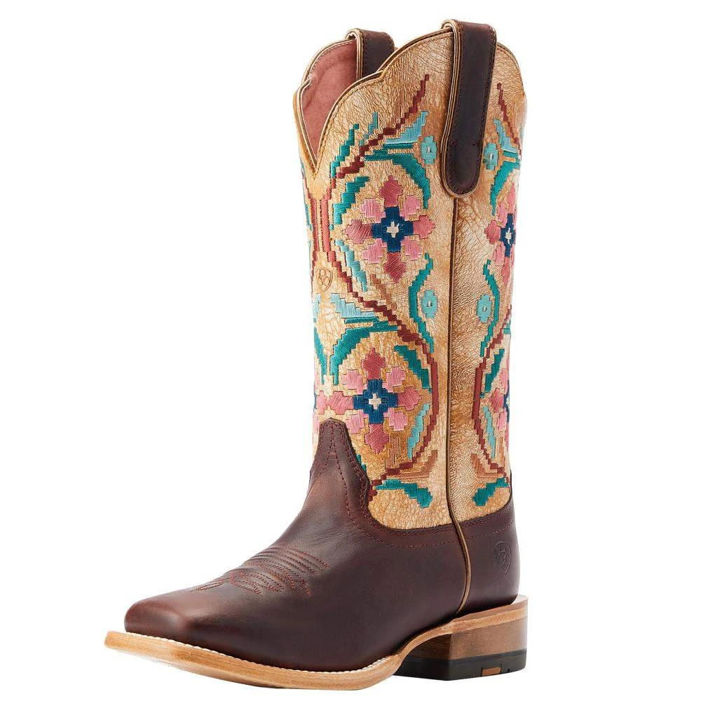 Ariat Women's Frontier Daniella Tan 13 In Sanded White Cowgirl Boot