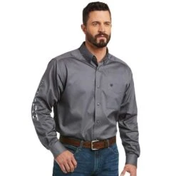 Ariat Men's Team Logo Twill Classic Fit Shirt