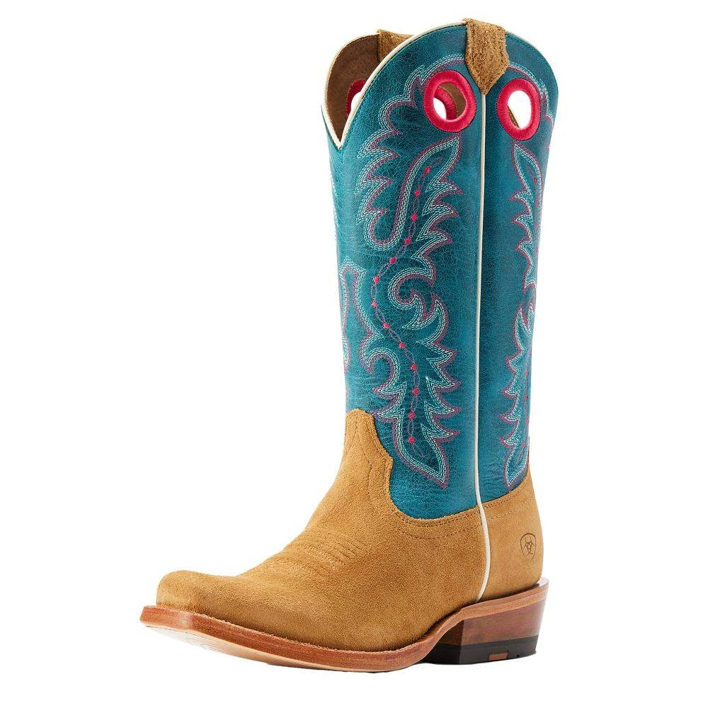 Ariat Women's Futurity Boon Buckskin Roughout Something Borrowed Top Boot