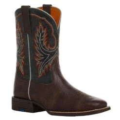 Ariat Youth Wilder Hat Box Brown And Deepest Teal Boot