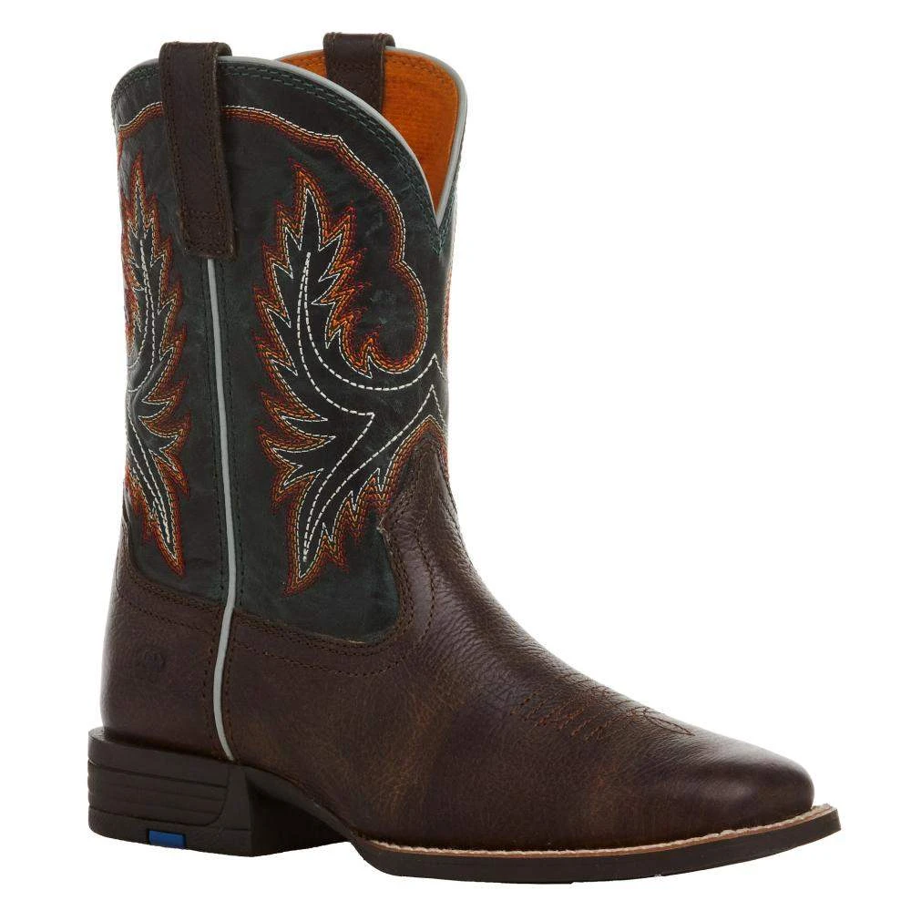 Ariat Youth Wilder Hat Box Brown And Deepest Teal Boot