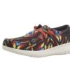 Ariat Men's Hilo Stretch Lace Fiery Aztec Print Dark Denim Casual Shoe