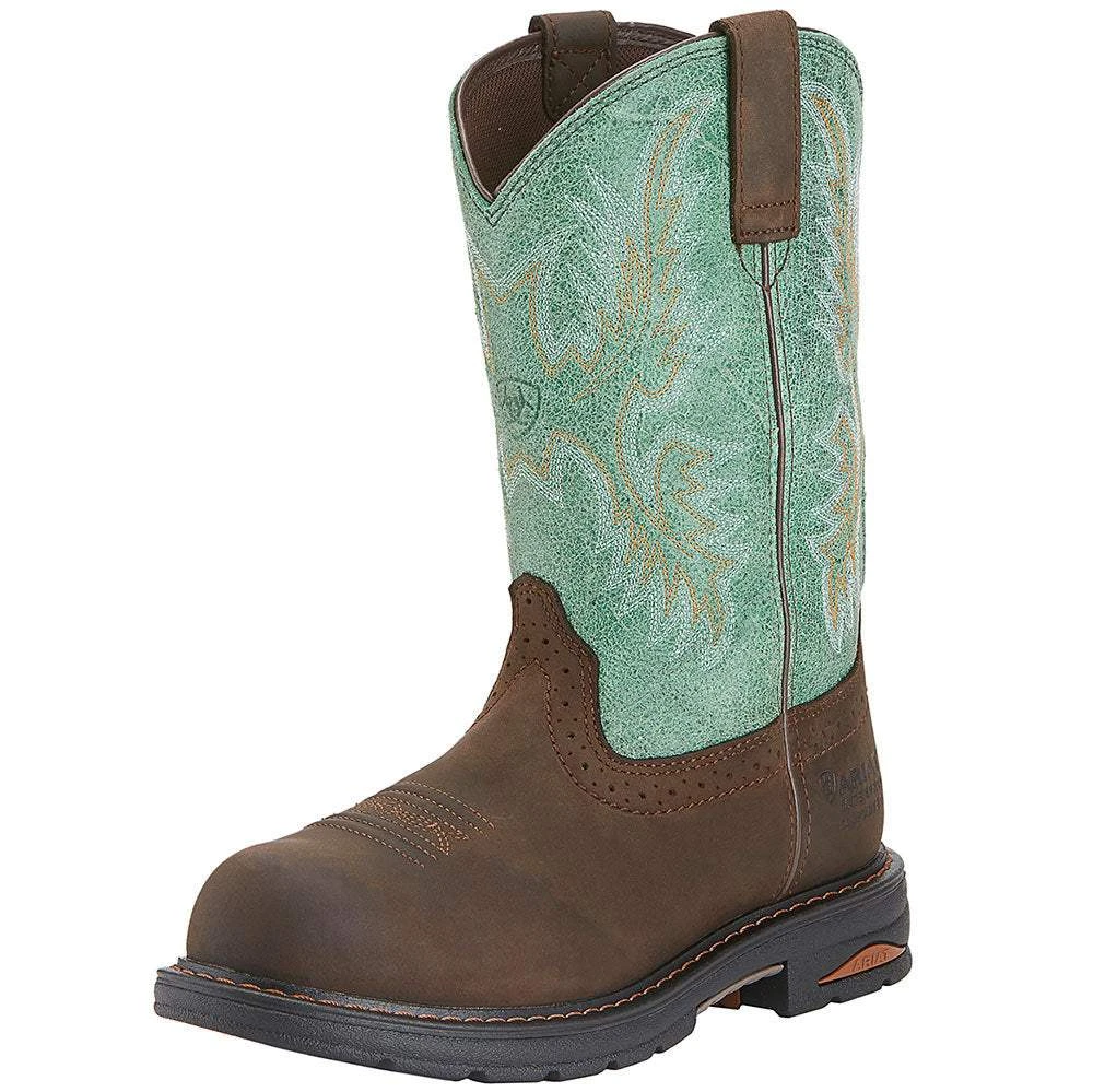 Ariat Tracey Oily Distressed Brown 9` Turq Top 1 Ariat Tracey Oily Distressed Brown 9` Turq Top